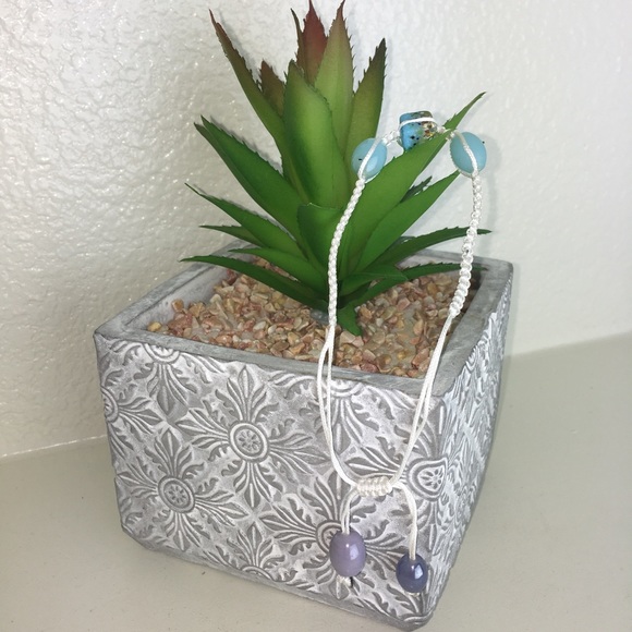 Handmade Chinese Knotting Bracelet W/ Glass Beads - Picture 5 of 8